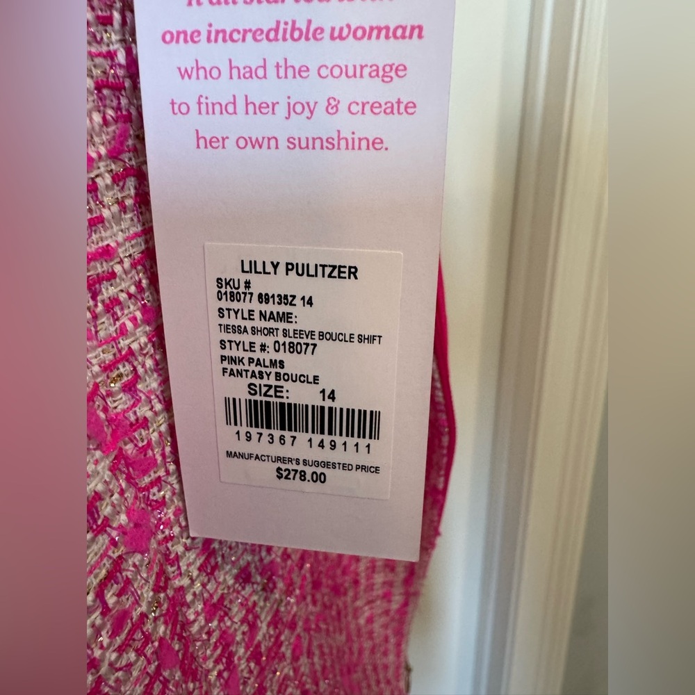 NWT Lilly Pulitzer Boucle Shift Dress - Picture 7 of 16